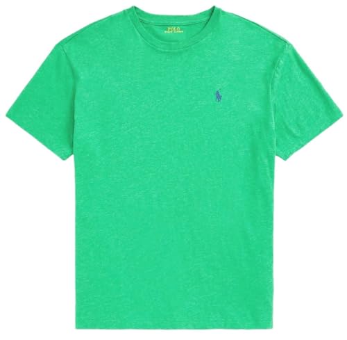 Image of Polo Ralph Lauren Mens Crew Neck T-Shirt (L, PalmGreenHtr)