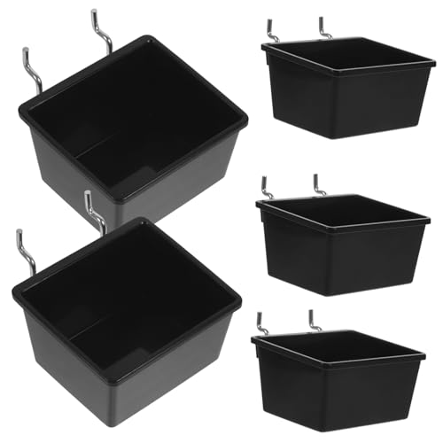 Pegboard Organiser Accessories 5pc Set Bins Baskets for Garage Tool Storage