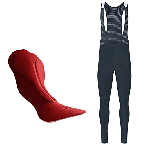 UIHECTA Pantalon de Bretelles à vélo pour Hommes 4D Collants de vélo de Cyclisme rembourré Compression Jambières de vélo,Noir,XXL Cover