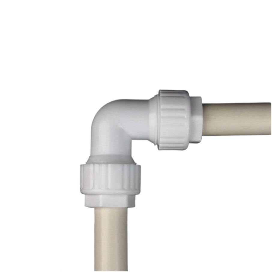 Raccords de plomberie, connecteur de couplage 10 pièces connecteur de coude de tuyau connecteur rapide raccords de tuyaux d'eau en PVC systèmes d'irrigation de jardin adaptateur conduits(50mm)