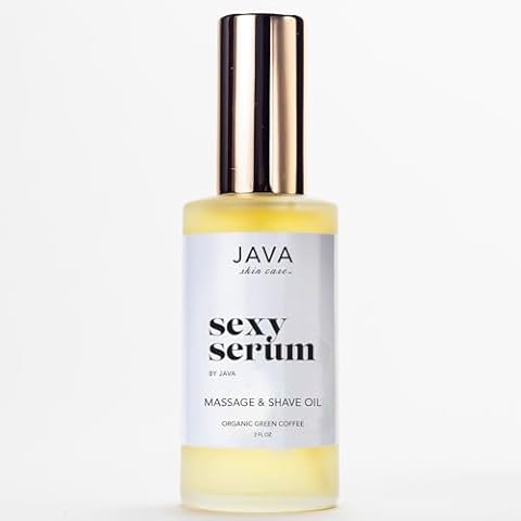 Sexy Serum by JAVA for Massage & Shaving, Luxurious Head-to-Toe Massage Oil, Razor Burn & Ingrown Hair Reducing After-Shave Oil, Nourishes & Moisturizes Skin with Plant-based Ingredients. Cover