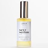 Sexy Serum by JAVA for Massage & Shaving, Luxurious Head-to-Toe Massage Oil, Razor Burn & Ingrown Hair Reducing After-Shave Oil, Nourishes & Moisturizes Skin with Plant-based Ingredients.