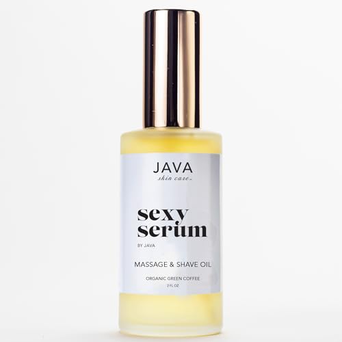 Sexy Serum by JAVA for Massage & Shaving, Luxurious Head-to-Toe Massage Oil, Razor Burn & Ingrown Hair Reducing After-Shave Oil, Nourishes & Moisturizes Skin with Plant-based Ingredients.
