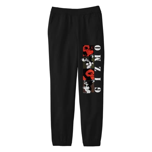 Bioworld Gremlins Gizmo Poses Youth Black Graphic Joggers