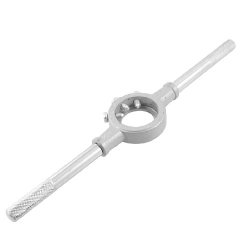 Aexit Adjustable 38mm Tool holder Dia Steel drill hole Round Die Stock Holder Handle Model:96as370qo571
