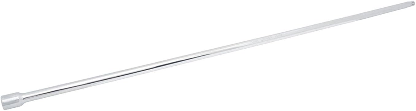URREA Socket Wrench Extension - 1/2" Drive 36-Inch Ratchet Extender with Drop Forged Construction & Fully Polished Nickel-Chrome Finish - 546436