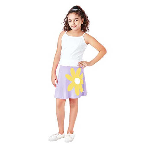 Image of YouGotPlanB Cotton Skater Skirt for Girls | Pack of 1 | Ages 3-16 Years | Attached Inner Shorts | Ideal for Sports & Play