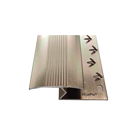 Carpet to Tile/Flooring/Wood/Laminate Transition Threshold Strip - Metal Plate Strip Door Bar Z Edge - Bronze/Copper Colour Cover