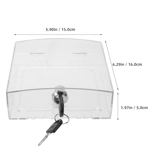 Couvercle de thermostat mural boîtier de protection climatisation acrylique verrouillable - 3