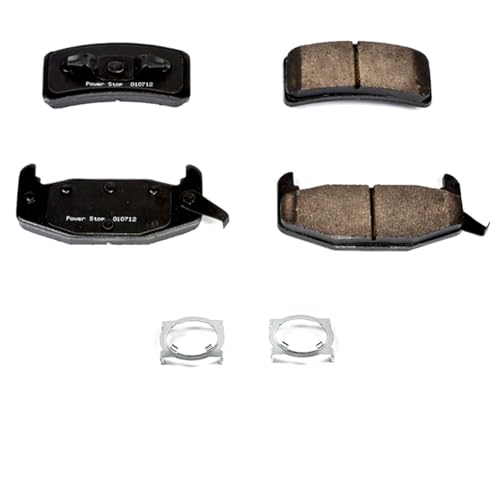 Image of PowerStop Rear Brake Pads for Buick Regal 1988-93 |Chevrolet Lumina 1990-94 |Oldsmobile Cutlass Cruiser 1989-93 |Cutlass Supreme 1988-93 - Z17 Ceramic Brake Pads with Installation Hardware, 17-377