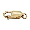 11.7MM 14K Solid Yellow Gold Oval Lobster Clasp with Ring 14.5MM Overall Length Made in Italy by CRAFT WIRE #4