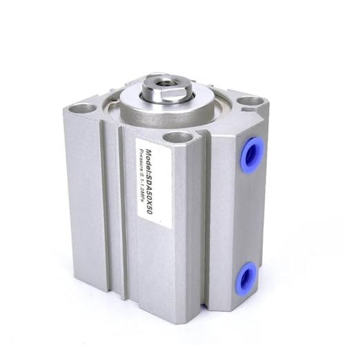 Cylindre mince SDA50X50 vérin pneumatique compact double effet alésage 50mm de course