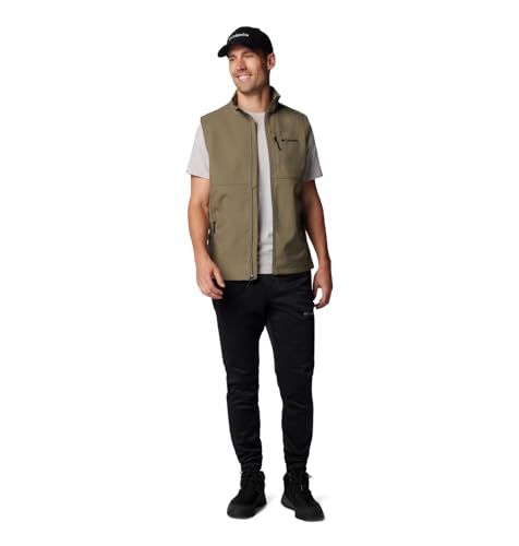 Columbia Men's Ascender II Softshell Vest, Stone Green, 1X Big3