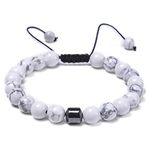 Bracelet d'anxiété diffuseur contre le stress en pierre de lave