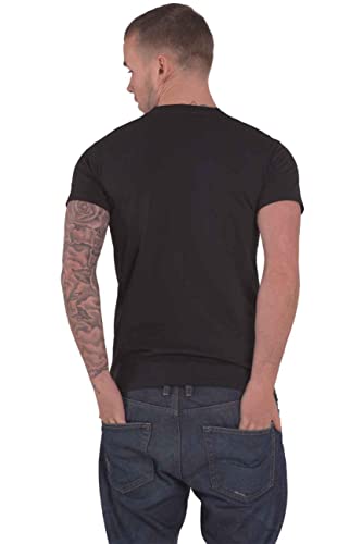 The Beatles T Shirt Hi-Build Drop T Logo And Apple Nouveau Officiel Unisexe Noir - Les Beatles, Paul McCartney, John Lennon, RIngo Starr, George Harrison The Beatles T Shirt Hi-Build Drop T Logo And Apple Nouveau Officiel Unisexe Noir – Image 3
