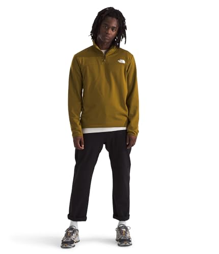 Image of THE NORTH FACE mens Cedar Trail Grid Fleece Quarter Zip Jacket | Cold Weather Top With Durable, Reinforced Bindings