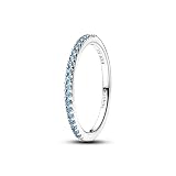 Anillo de Plata esterlina con Acuario Azul