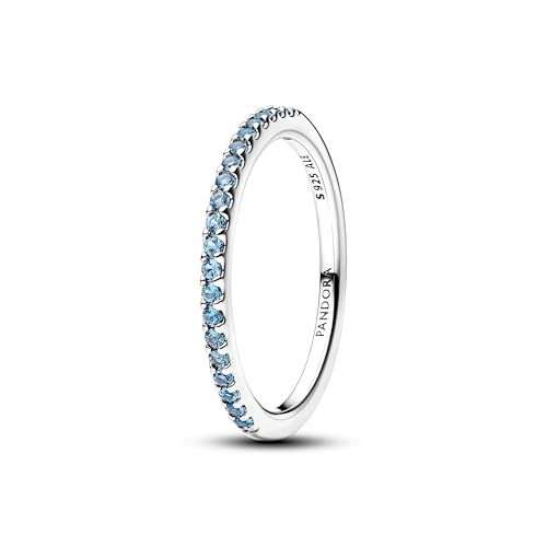 Bague argent sterling et cristal bleu Verseau pour sublimer votre style quotidien