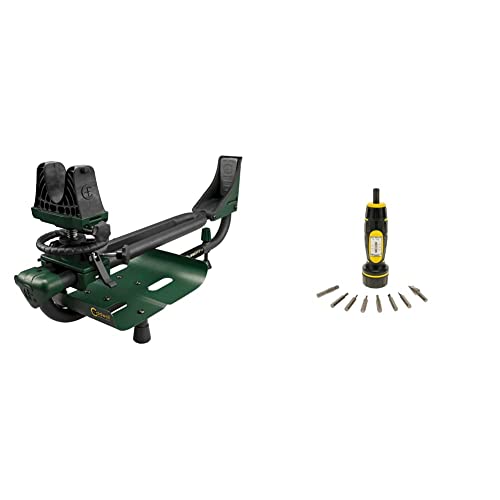 Caldwell Lead Sled DFT 2 Rifle Shooting Rest with Adjustable Ambidextrous Frame & Wheeler Manual Firearms Accurizing Torque Wrench with Inch/Pounds Measurement, Bits and Storage Case