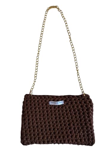 Bolsa de Crochê Penelope Chique (marrom)