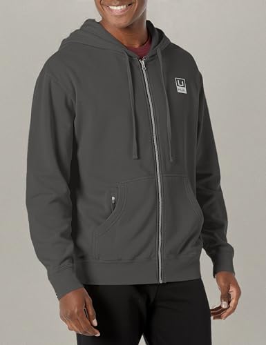 HUK Men Huk'd Up Logo Full Zip, Fleece Jacket with Stretch3