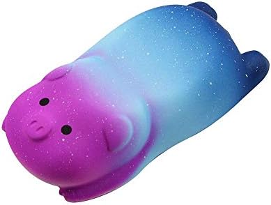 Small Wrist Rest Mouse Pad, Mini Cute Pig Ergonomic Mousepad Memory Foam Design Pig Shape Wrist Support Pillow Rest Cushion Mat for Office Computer Laptop,Comfortable and Pain Relief(Starry Sky)