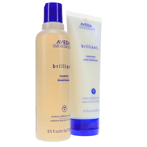 Aveda Brilliant Shampoo 8.5 Oz & Conditioner 6.7 Oz Duo Set #TOP5