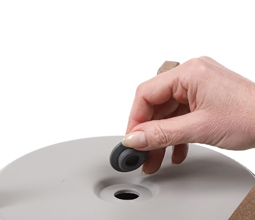 MELTOM Blumentopf mit Füßen Rund Ø 29 cm H 23 cm Weiß Matt Übertopf – Ansicht 2
