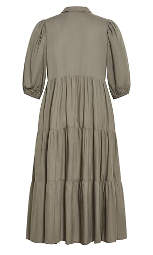 Image of City Chic Women's Plus Size Charlotte Tiered Dress