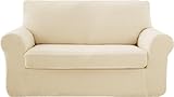Deconovo Copridivano elasticizzato in tessuto jacquard antiscivolo in poliestere spandex (...