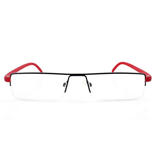 KoKoBin Ultralight TR90 Reading Glasses Men Women Classic Metal Visual Aid Half Glasses Slim Style Glasses Reading Aid with Case and Glasses Cleaning Cloth - Image 3
