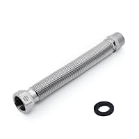 VANCOCO Edelstahl-Flexrohr 3/4 Zoll DN20 Wellrohr Ausziehbar Flexibles Anschlussrohr Längenverstellbar von 200-400 mm Universelles Verbindungsrohr