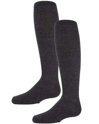 MeMoi Girls' 2 Pair Pack Essentials Cotton Tights