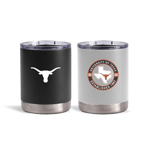 The Memory Company Officially Licensed NCAA - University of Texas 2-Pack Home/Away Lowball (no Handle)
