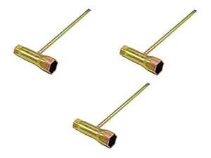 SECURA 3er Set Zündkerzen-Kombischlüssel 13/19mm kompatibel mit Atika BKS 38A Motorsäge