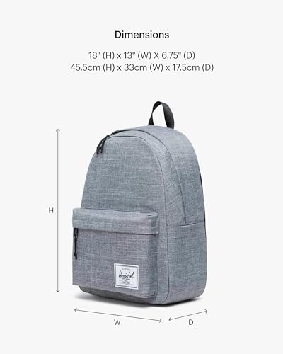 Image of Herschel Classic Backpack, Raven Crosshatch, Mod XL - 25L