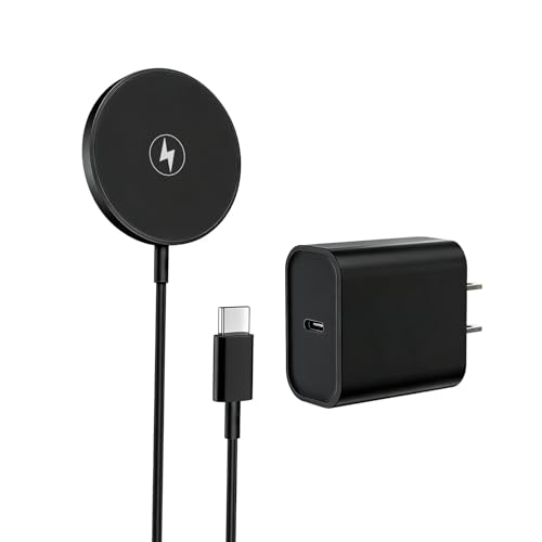 Magnetic Wireless Charger Apple Mag-Safe Charger,[Apple MFi Certified] iPhone Charger Block&15W 3FT Wireless Charging Pad for iPhone 17 Pro Max/17 Pro/17 Air/17/16/15/14/13/12,AirPods Pro 3/2(Black) - image 1
