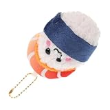 VALICLUD Japanischer Plüsch-schlüsselanhänger Mit Sushi-motiv Süßes Stofftier Für Rucksack Praktisches Accessoire Aus Plüsch Kawaii-weihnachtsdekoration Nudel-schlüsselanhänger Mit Speisen