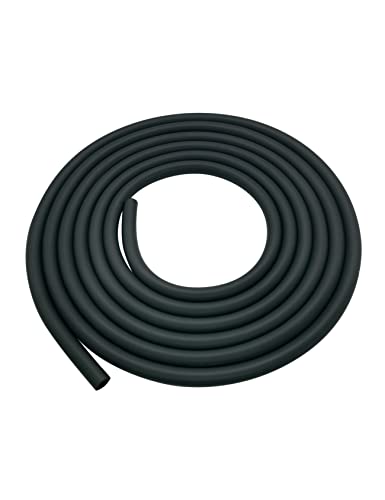 YAMAKATO 10 Feet 1/4 Inch ID Fuel Line Hose for Kawasaki Kohler Briggs & Stratton Small Gas Diesel Powersports Engines and Generators w/ 20 Clamp Rubber Black