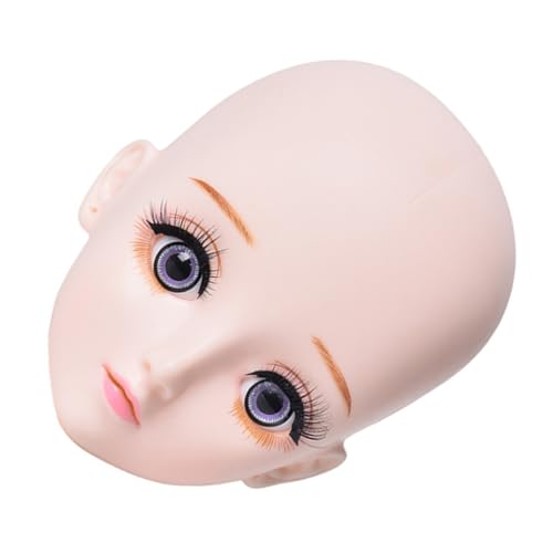 VALICLUD まげエクステ練習用マネキンヘッド リアルな表情 まげマネキン メイク練習用顔模型 多様なカール対応 実践トレーニング用ツール