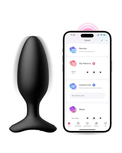 Image of LOVENSE Hush 2 Vibrating Butt Plug 1.75 inch, Silicone Anal Vibrator for Men with Remote Control, Waterproof and Rechargeable Big Plug Vibration Machine for Women, Adult Anal Plug Sex Toys for Couples