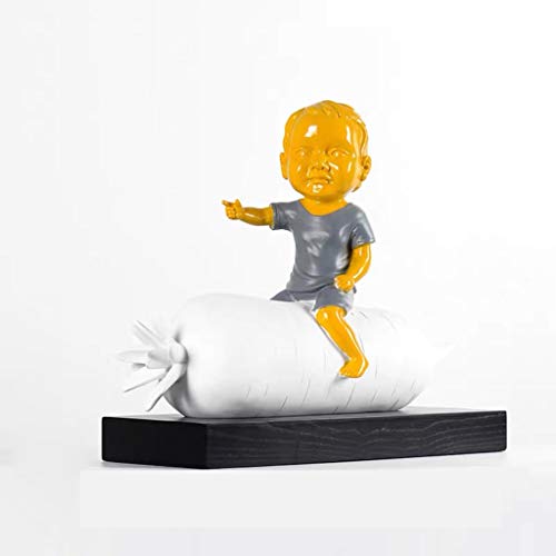Sculpture abstraite carotte personnes moderne : ornement de bureau