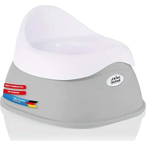 all Kids United® Children's Potty; Baby Exercise Potty; Toilet Trainer for Practising - Children's Potty Toilet Child Attachment (Grey) Cover
