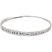 Heirloom Finds Be Still and Know That I am God Psalm 46:10 Scripture Twist Bangle Bracelet in Silver Tone
