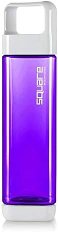 Clean Bottle Tritan Square BPA-Free Water Bottle, Opens from Both Ends, 25 Ounce
