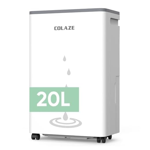 COLAZE 20L Deumidificatore Portatile con Ruote