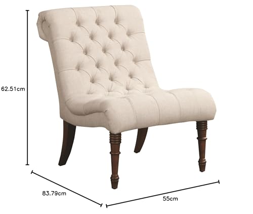 Image of Lakdi The Furniture Co| Living Room | Lounge Chair| Upholstery Linen | Accent Chair | for Home & Furniture| Internal Structure | Outdoor & Indoor Relaxation | Durable & Lightweight | Modern Design