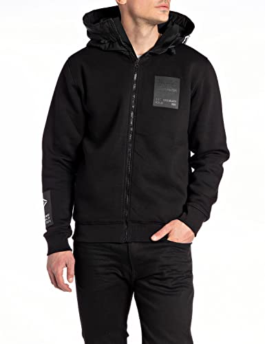 REPLAY Herren M6278 Kapuzenpullover, 098 Black, 3XL