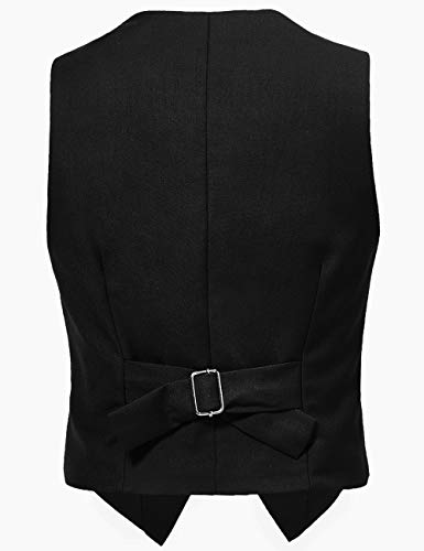 Visaccy 3 Buttons Boys Girls Fully Lined Formal Suit Vest2