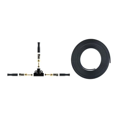 Conector hidráulico en T divisor de aceite de aluminio y PP para mangueras de frenado